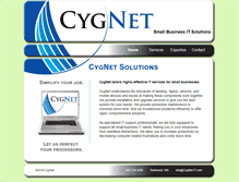 Tablet Screenshot of cygnet-it.com